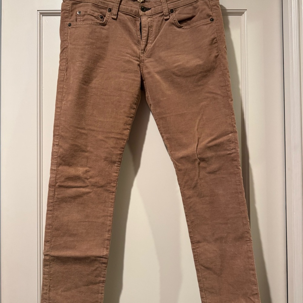 Rag & Bone Tan Corduroy Pants Slim Fit